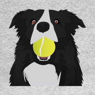 Border Collie with a Tennis Ball T-Shirt